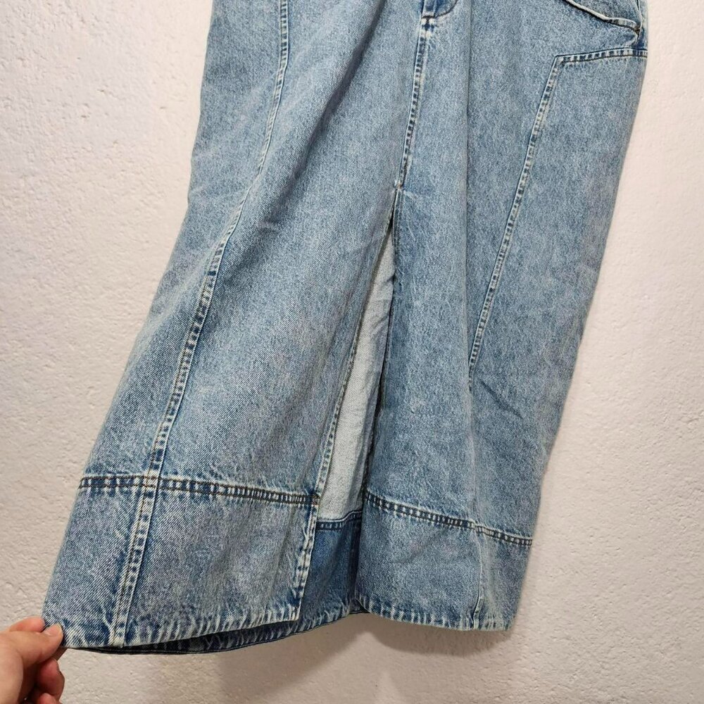 Tanya Taylor Christina Denim High-Waist Midi Skirt - Picture 4 of 7